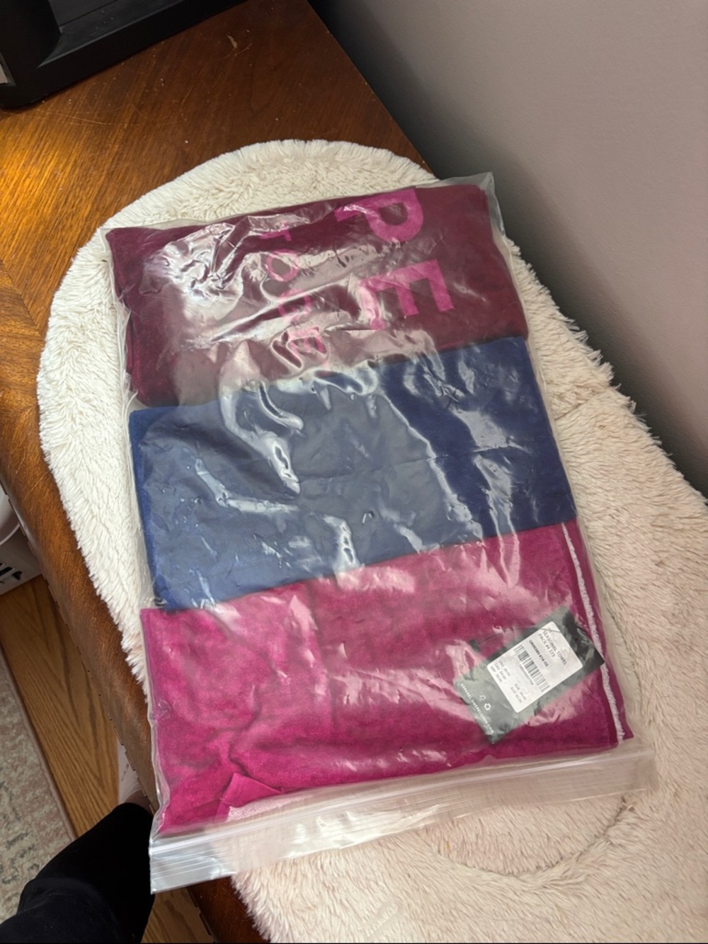 Peloton Pink and Blue set of 3 Towels